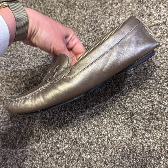 ✨ Johnston & Murphy Claire Pewter Leather Loafers – Size 8 ✨ - Picture 3 of 7